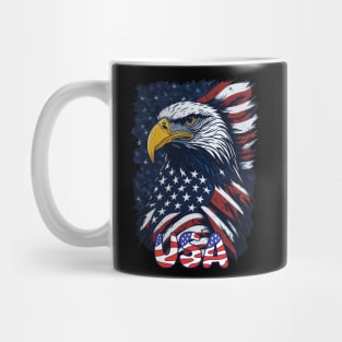 4th of July American Flag USA Memorial Patriotic Eagle Pride Mug